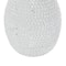 Silver Polystone Glam Pineapple Sculpture, 12" x 6" x 6"
